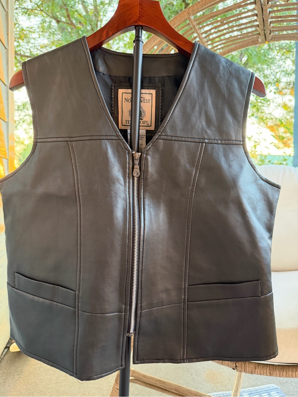 Northwest Black Vest with Front Zip